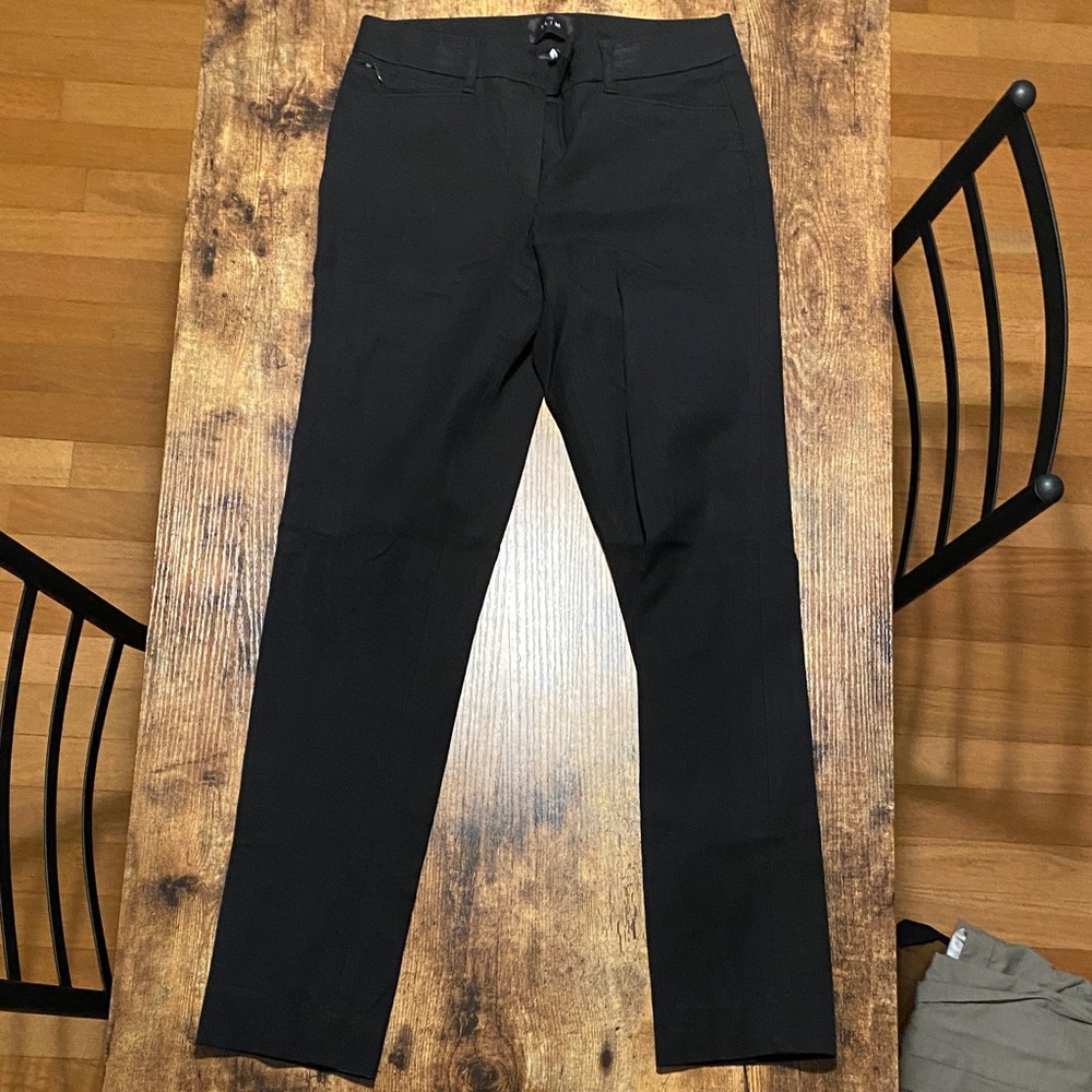 White House Black Market Black Straight Leg Pants